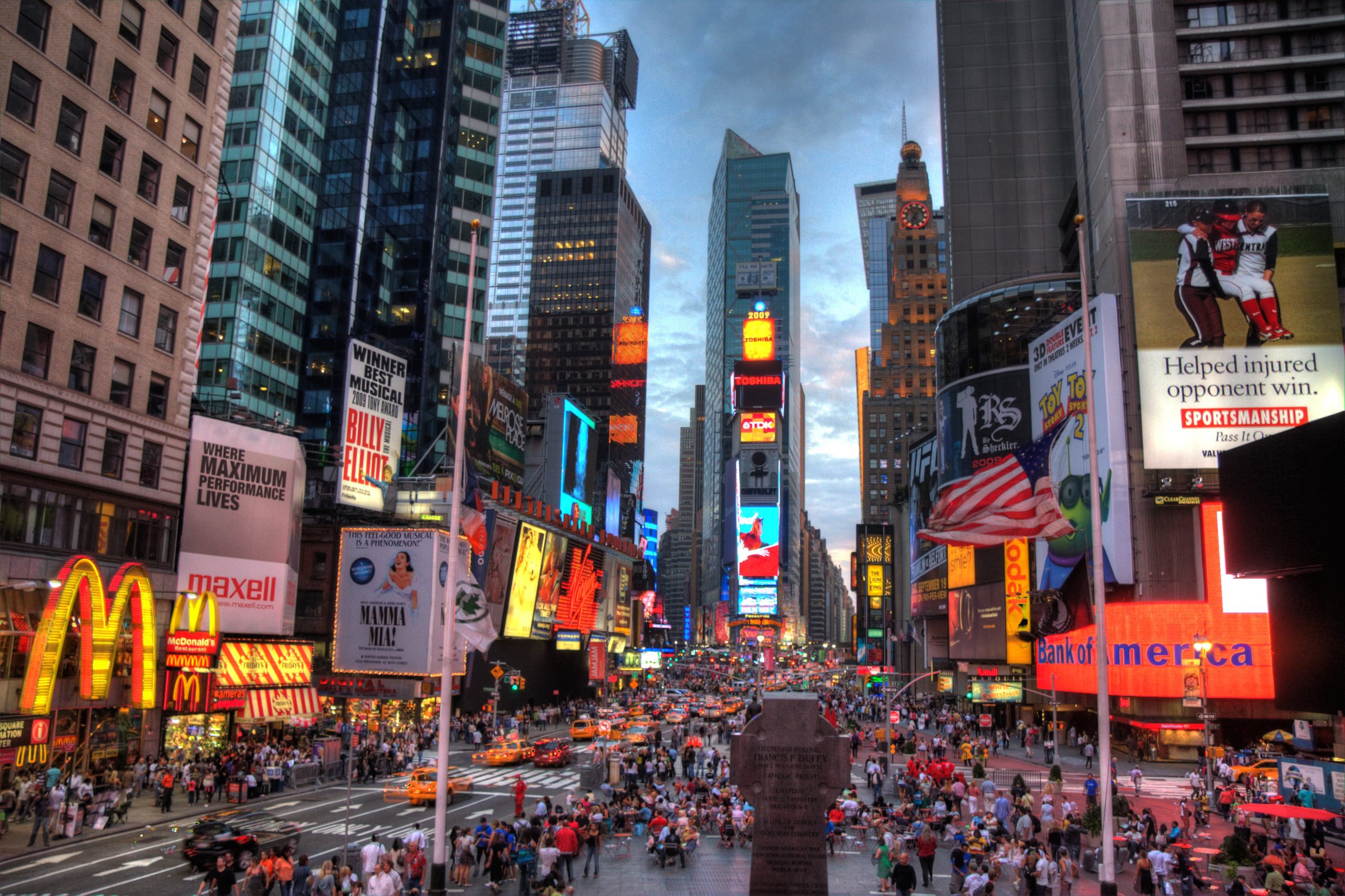 New York Times Square new york zero waste